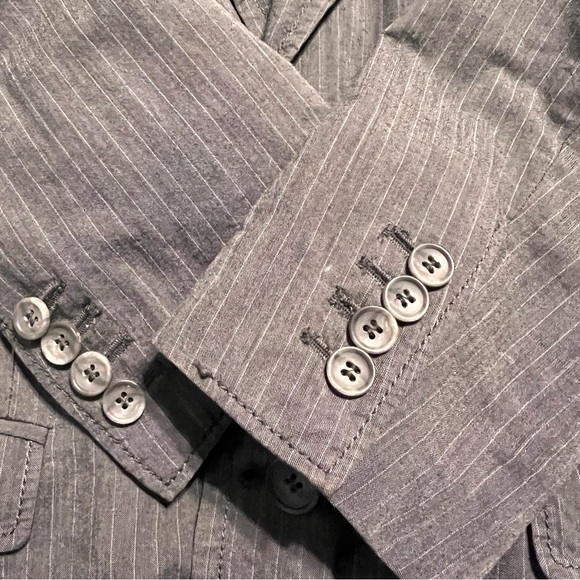 Dolce & Gabbana Pinstriped Grey Blazer Jacket GUC Small - Picture 3 of 10